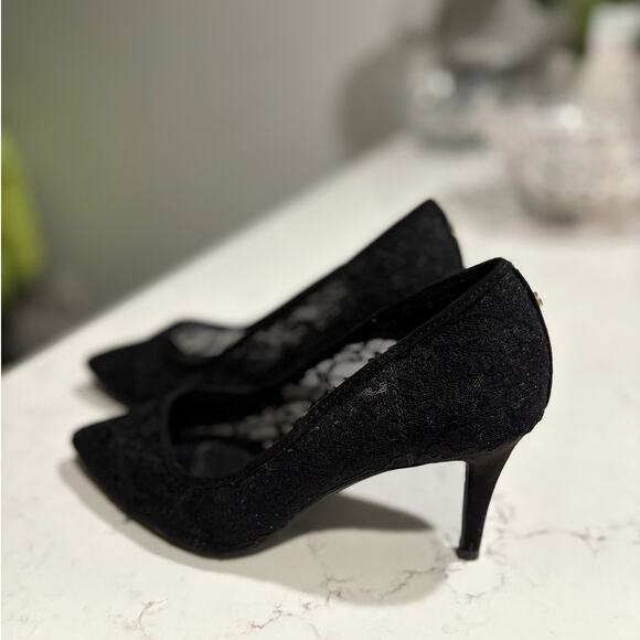 JONES NY "Berdina" Floral Lace Pointed Toe Stiletto Sz 9 - Office Siren Style - Picture 6 of 11